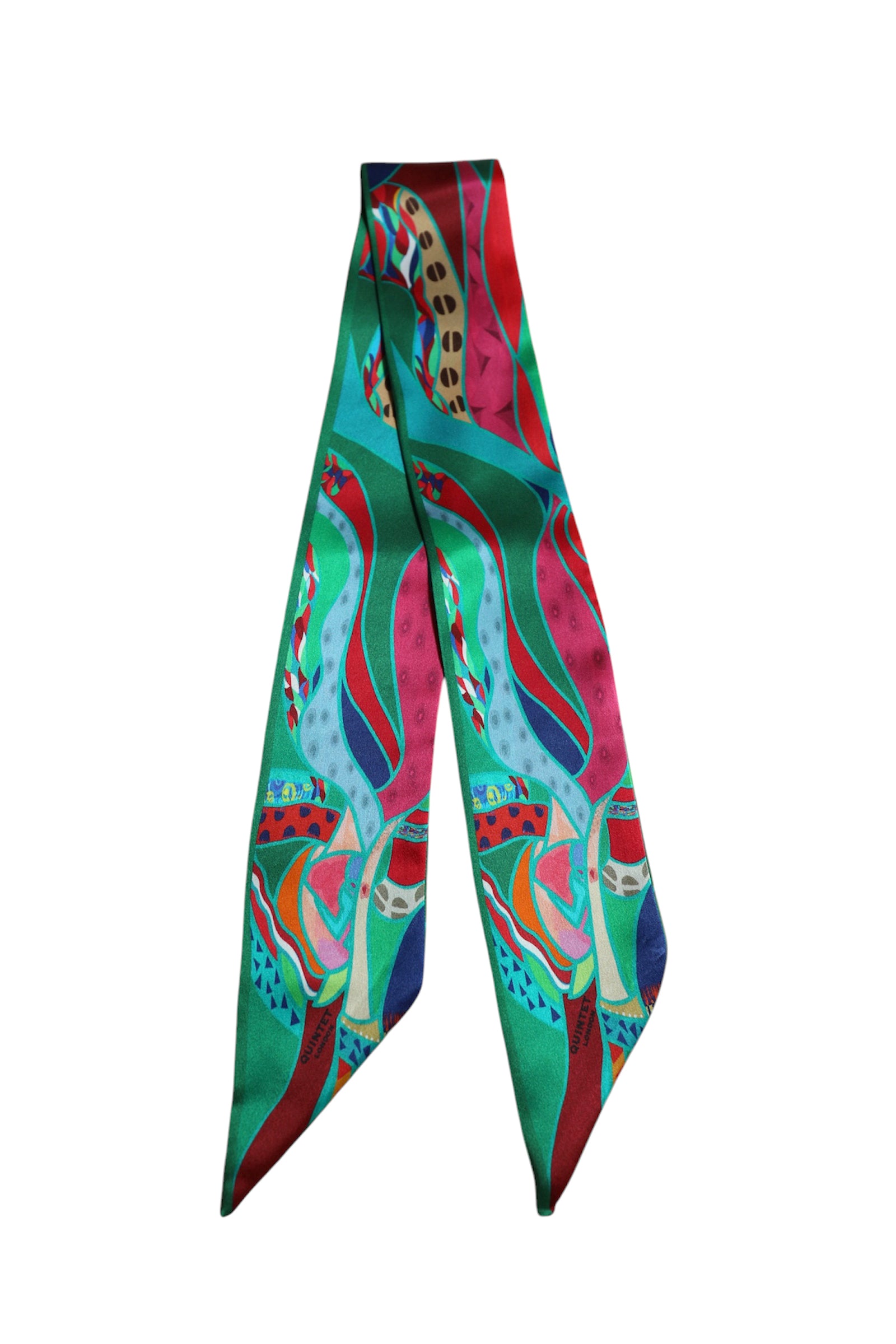 Signature Ribbon Scarf - Emerald & more