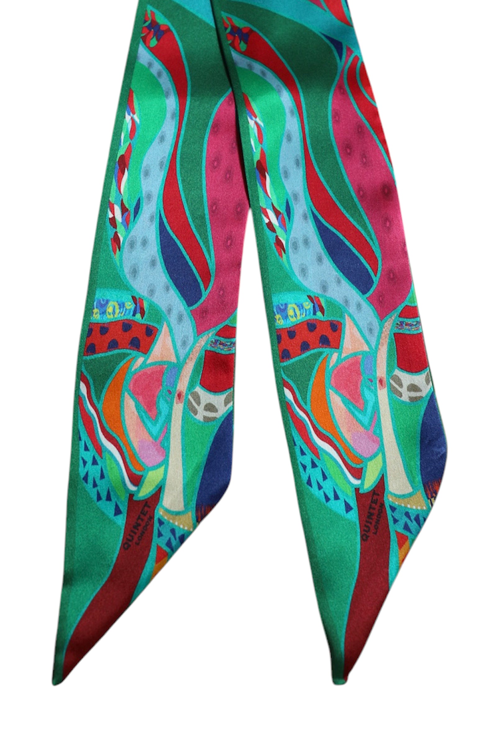 Signature Ribbon Scarf - Emerald & more
