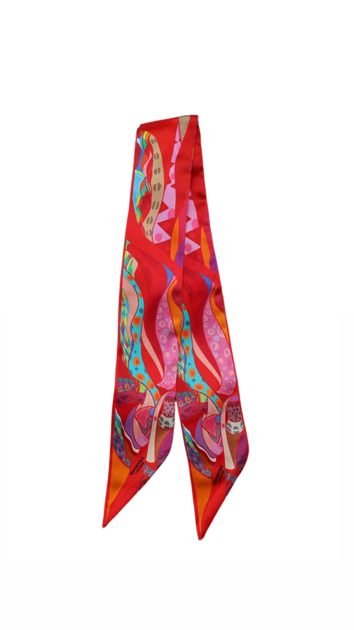 Signature Ribbon Scarf — Red & more